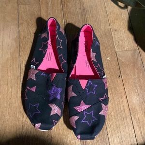 Toms sparkly star shoes